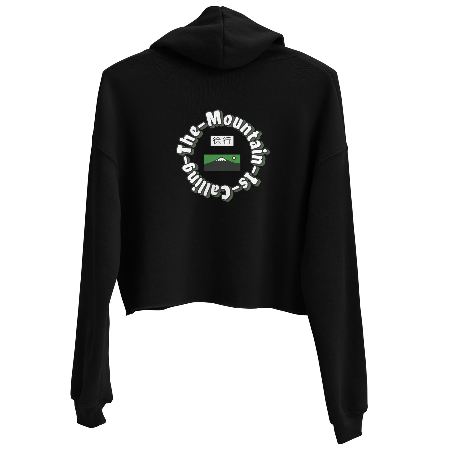 Mountain's calling cropped hoodie